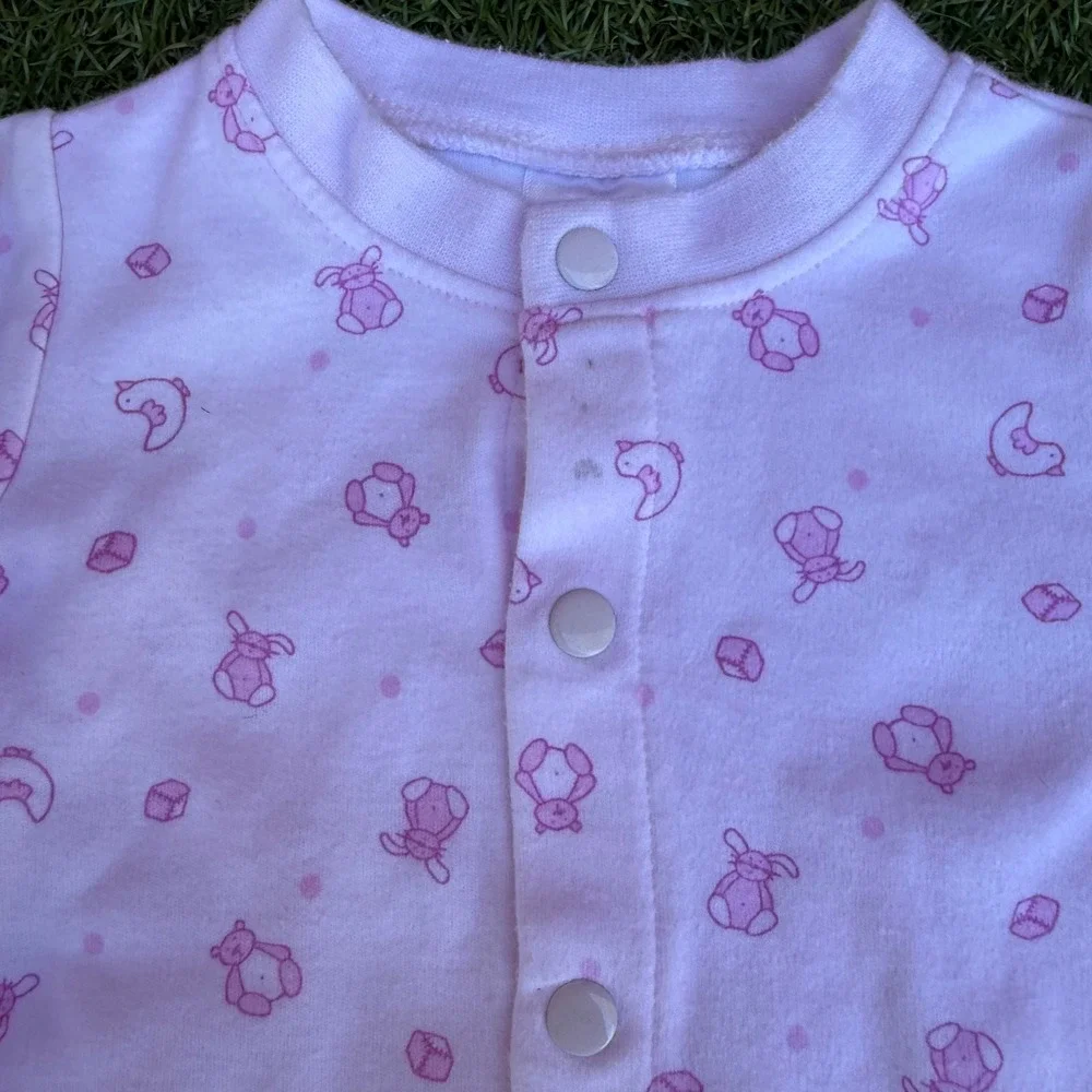 Little Me Sleepers Duck Bunny Footed Pajamas Sleepers Rompers Inafnt Size 3M‎